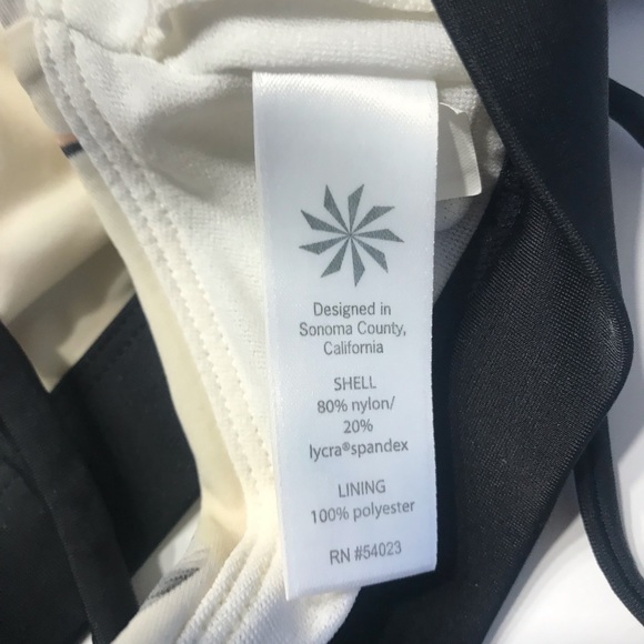 Athleta Polynesia High Neck Ladder Halter Bikini Top 778022 Black Size Small. - Picture 8 of 10